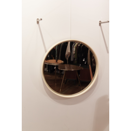 Grand miroir rond et vintage