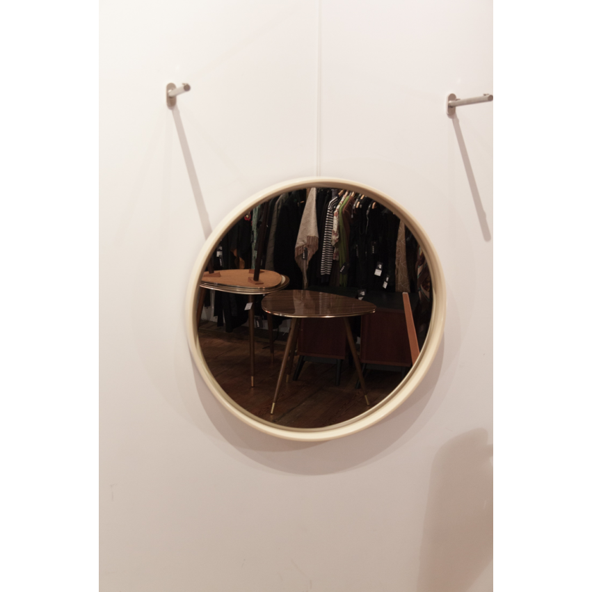 Grand miroir rond et vintage