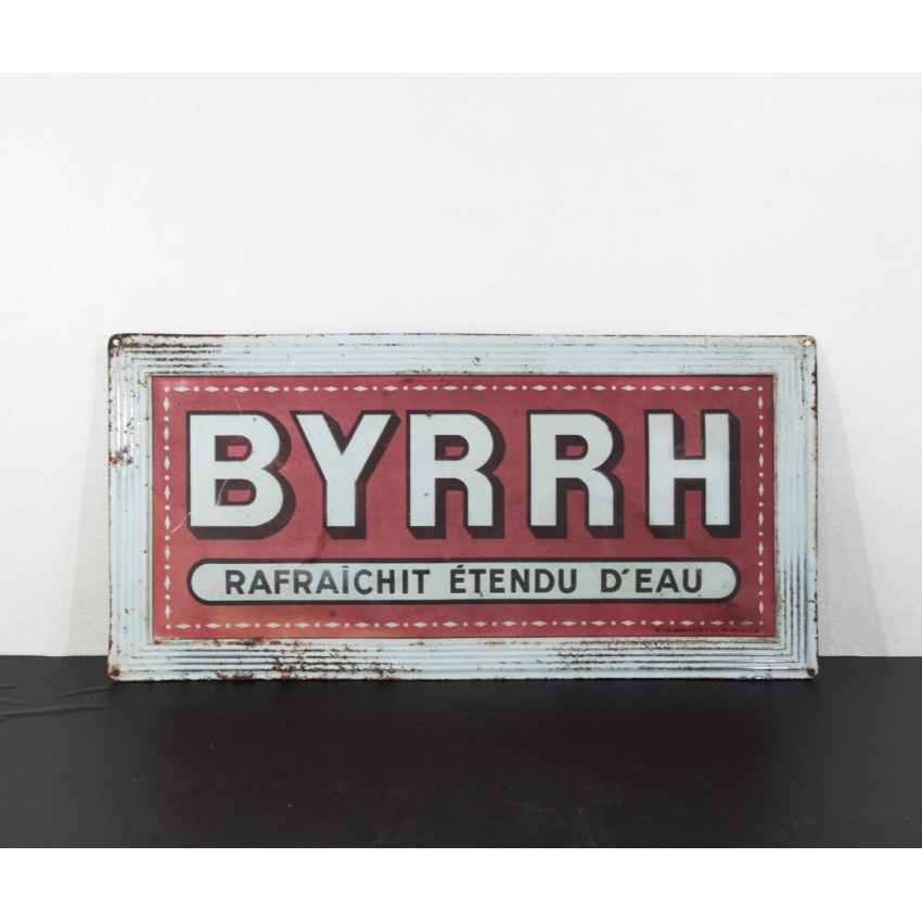 Plaque publicitaire ancienne Byrrh