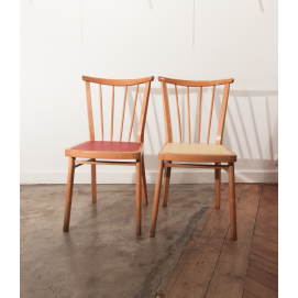 Paire de chaises années 1950, 1960