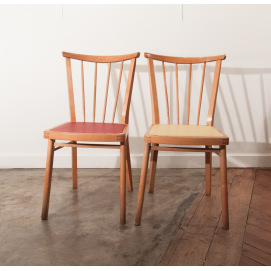 Paire de chaises années 1950, 1960