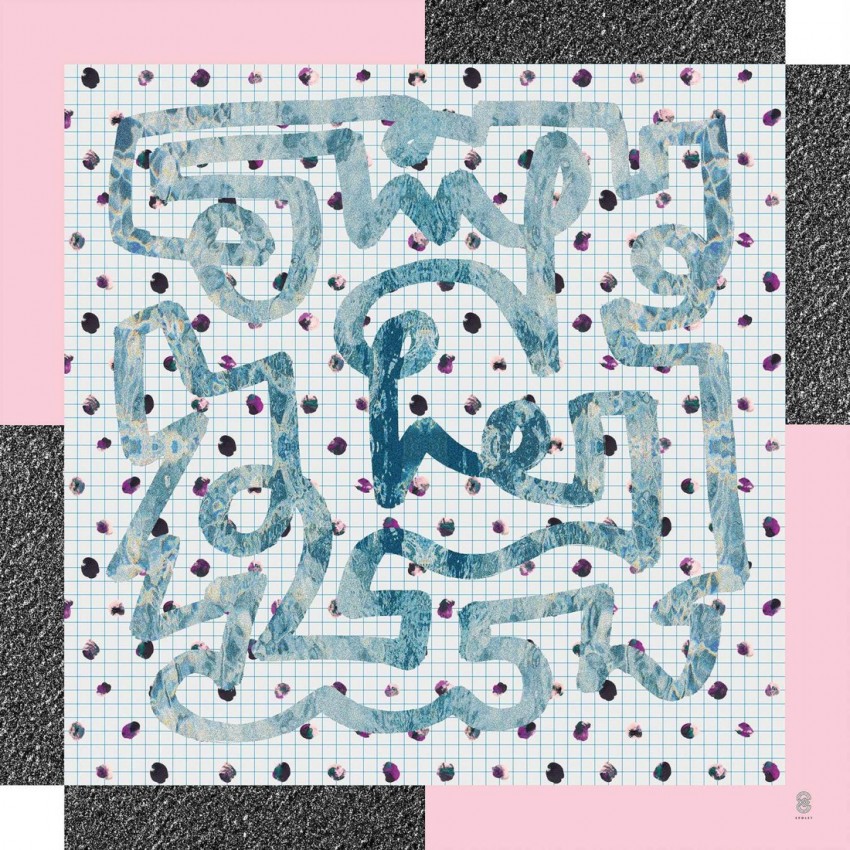 Grand carré en soie - Swimming Labyrinth - Epolet Grand carré en soie - Swimming Labyrinth - Epolet