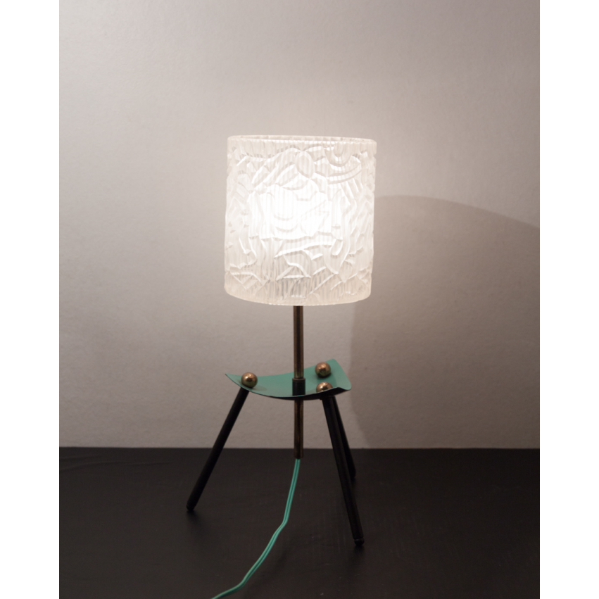 Lampe de table tripode et vintage