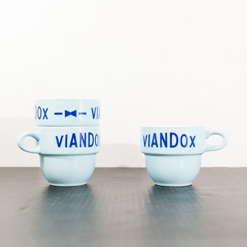 Tasses Viandox bleues vintage Tasses Viandox bleues vintage