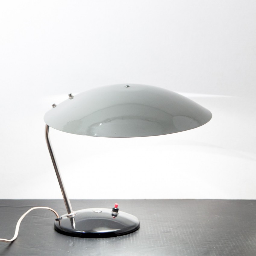 Lampe de bureau vintage UFO Pologne Lampe de bureau vintage UFO Pologne
