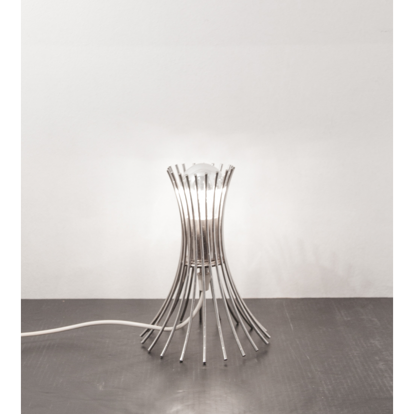 Lampe à poser fil de fer - Design 1970