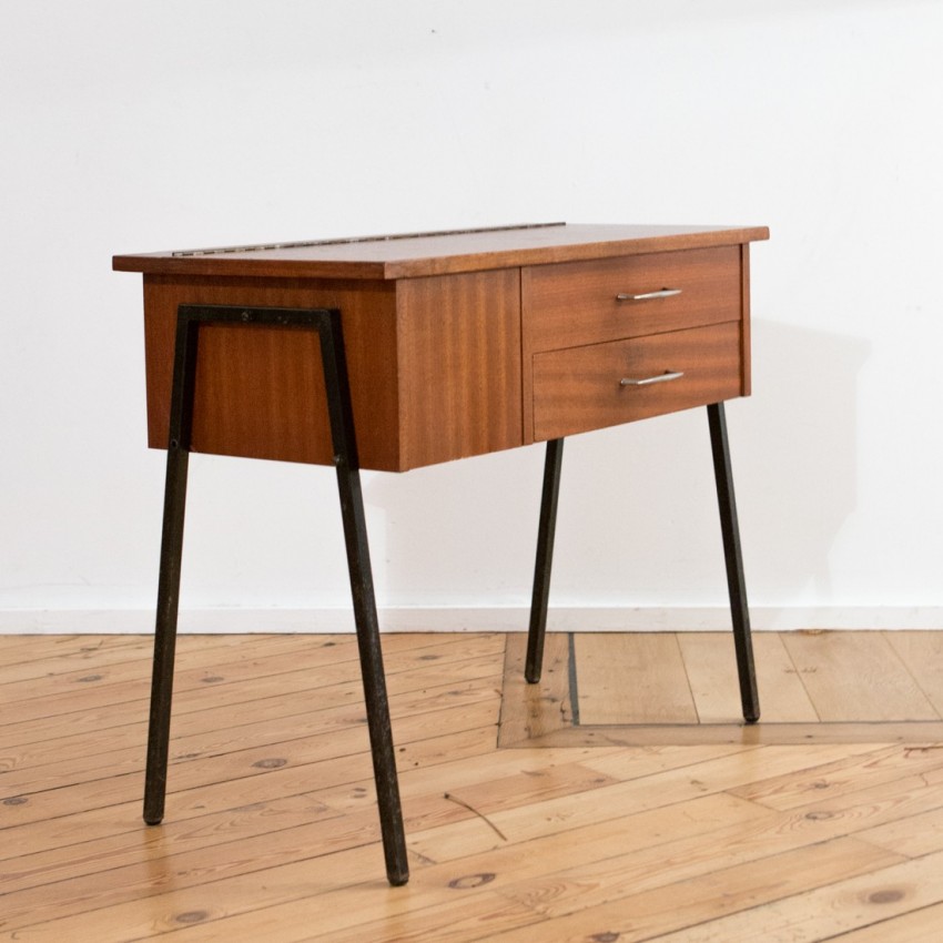 Console et travailleuse en bois Console et travailleuse en bois