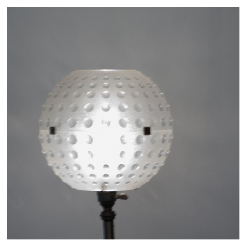 Lampadaire vintage en fer et laiton