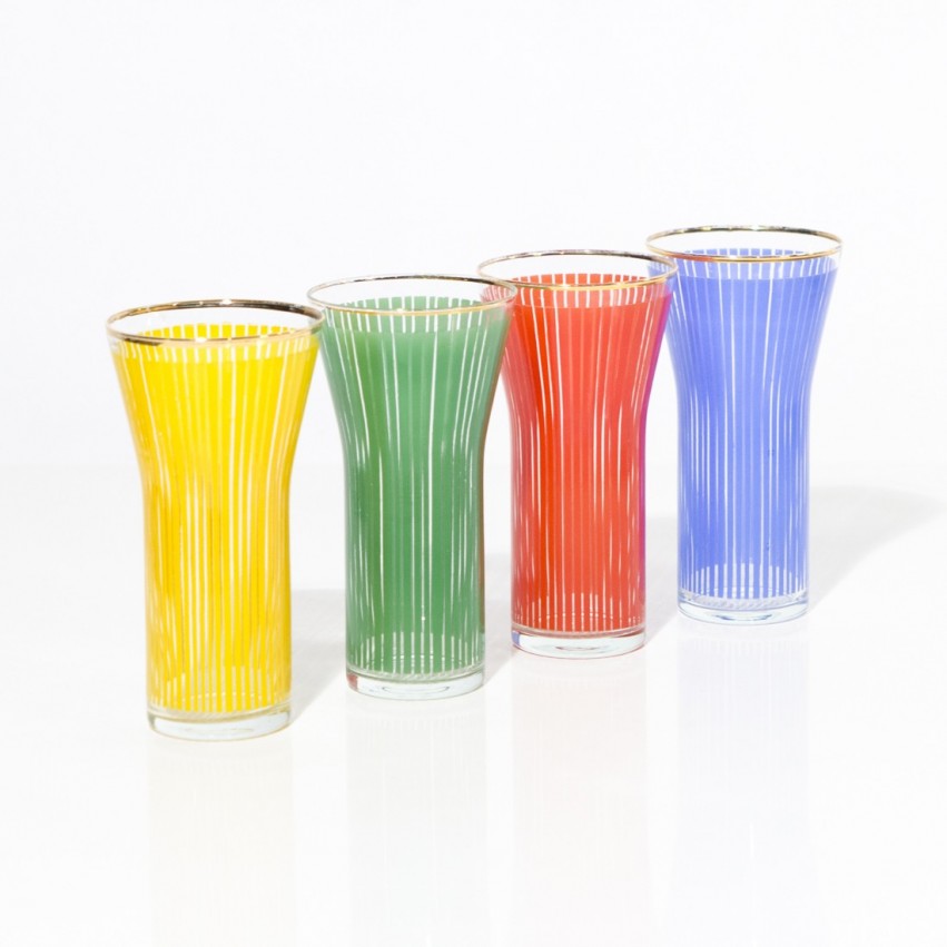 Verres à orangeade des années 1950