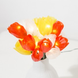 Bouquet de tulipes lumineuses vintage