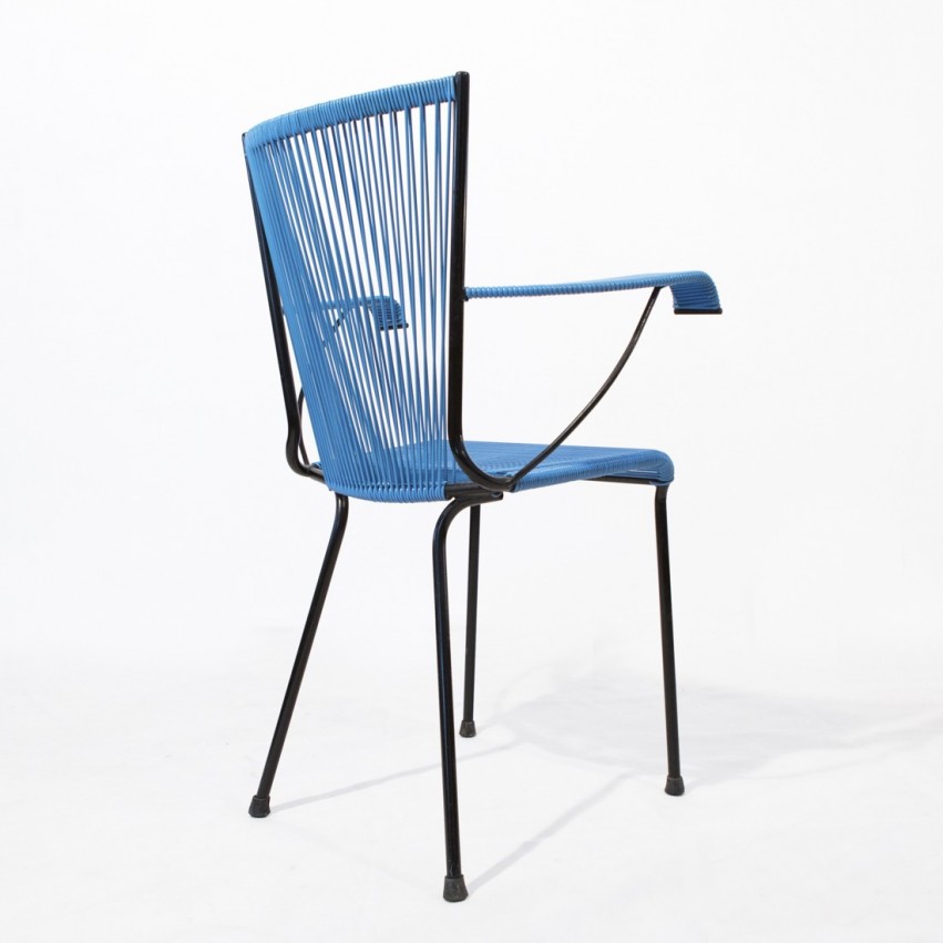 Fauteuil Scoubidou noir et bleu - Lunik