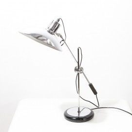 Grande lampe de bureau articulée chromée - Aluminor