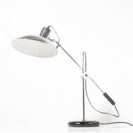 Grande lampe de bureau articulée chromée - Aluminor