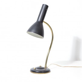 Lampe de bureau noire des années 1960