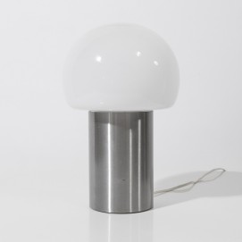 Lampe d'appoint inox et verre