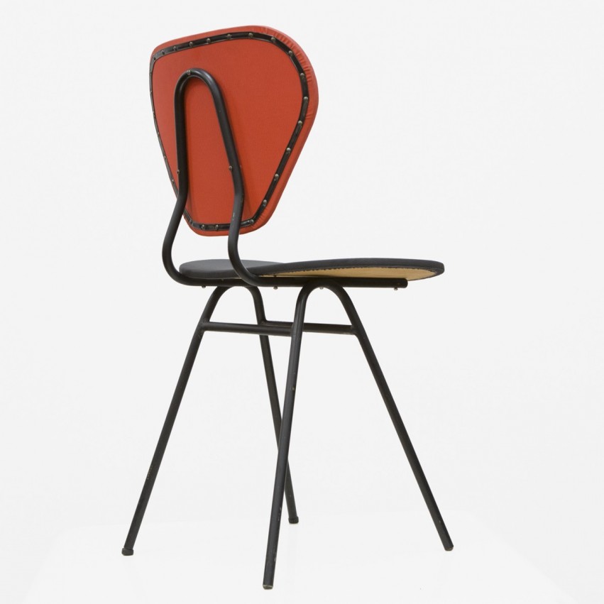 Chaise en tubes et tissu plastique - Galerie Barbès