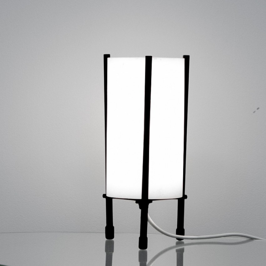 Lampes tripodes cylindriques italiennes des années 1960