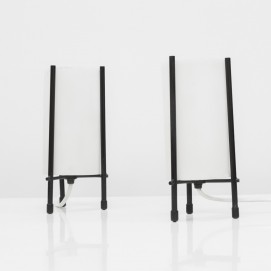 Lampes tripodes cylindriques italiennes des années 1960