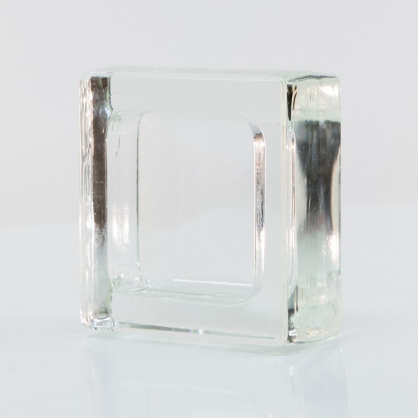 Cendrier carré en verre