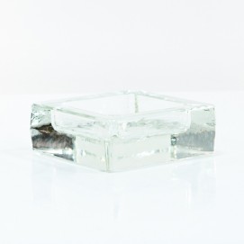 Cendrier carré en verre