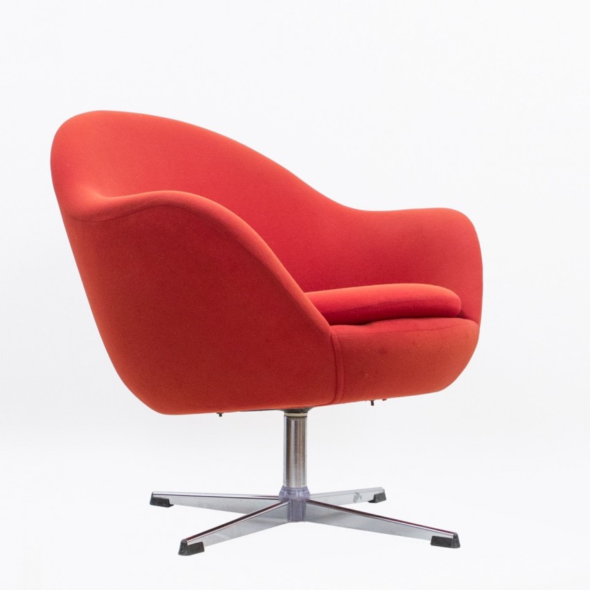 Fauteuil pivotant rouge