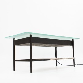 Table basse lumineuse de Robert Mathieu, années 1950