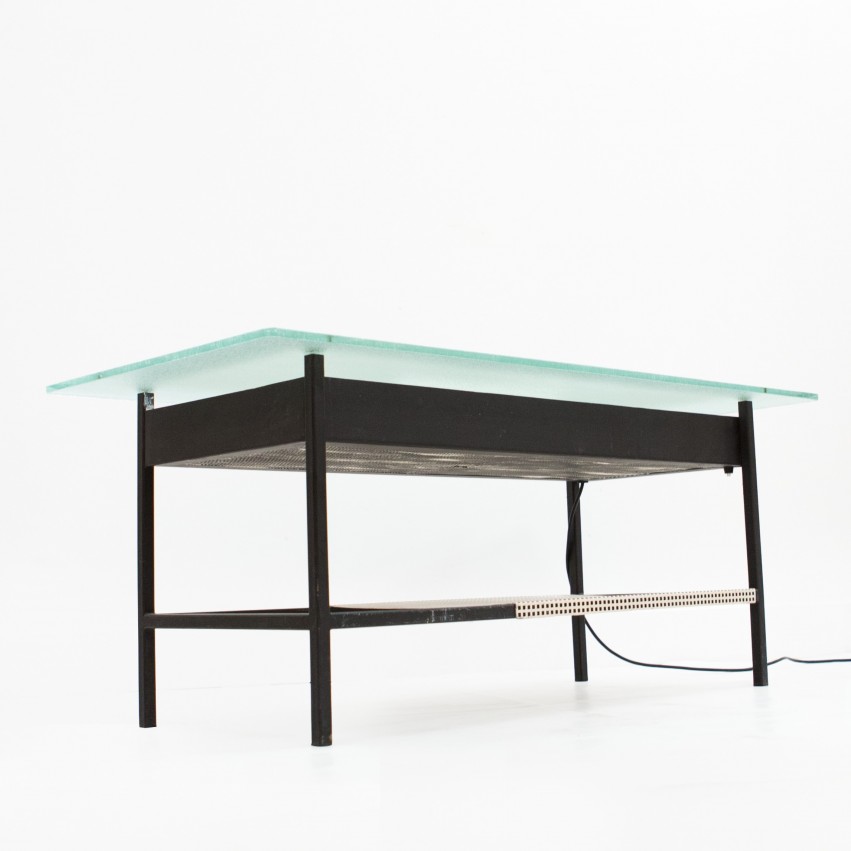 Table basse lumineuse Robert Mathieu 517