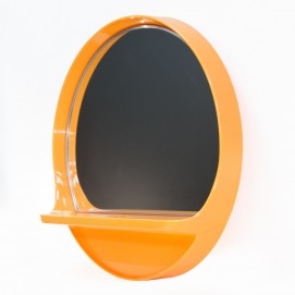 Miroir Salc orange avec tablette