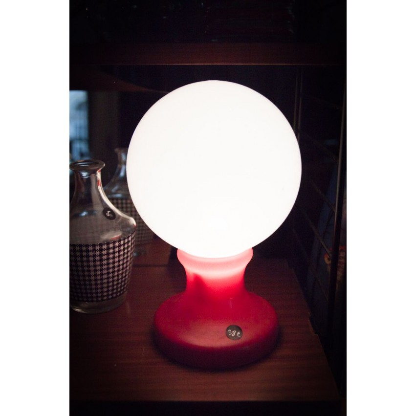 Lampe globulaire à poser en verre