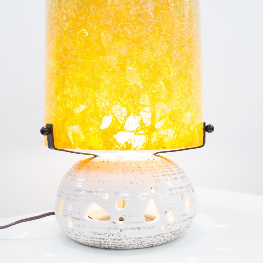Lampe d'Accolay au diffuseur en résine fractale