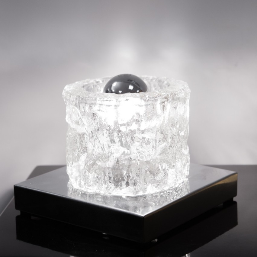 Applique en verre et inox Peill & Putzler
