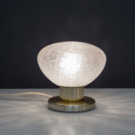Lampe d'appoint en verre et laiton éditée par Doria