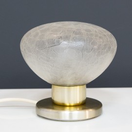 Lampe d'appoint en verre et laiton éditée par Doria