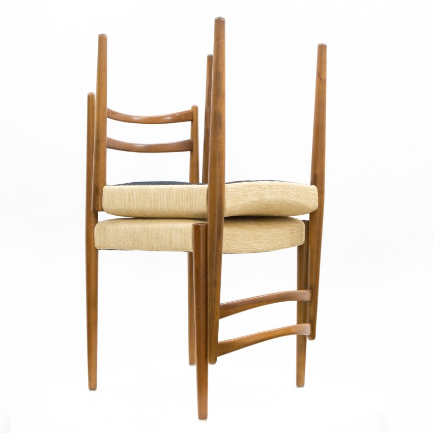 Chaises en bois éditées par Lübke (Luebke) dans les années 1960