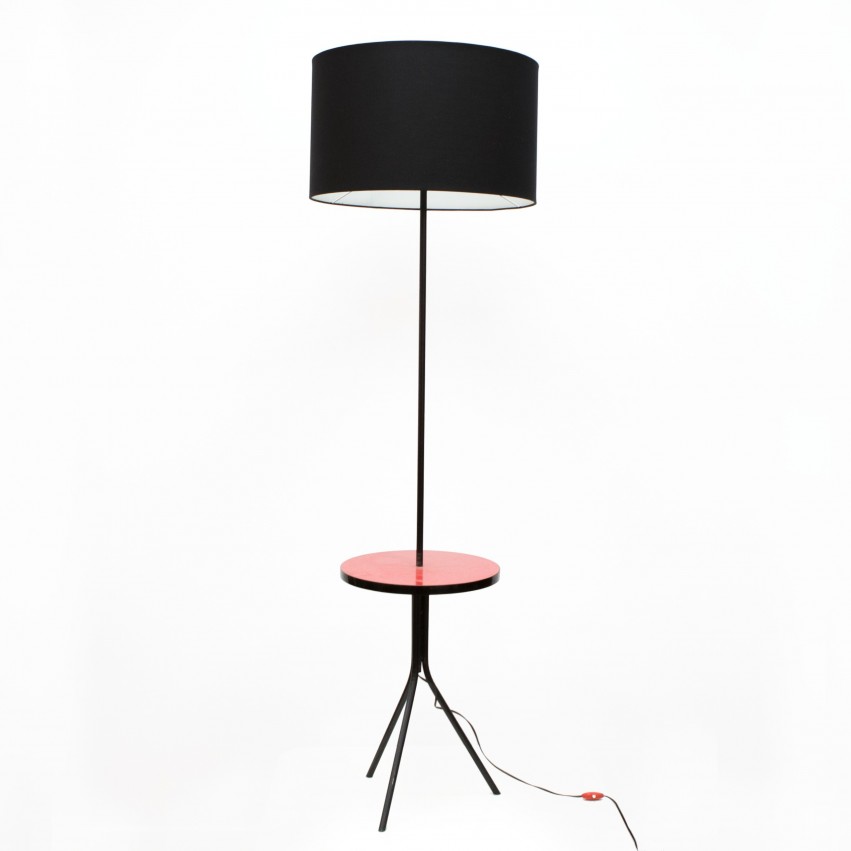 Guéridon lumineux tripode en Formica