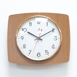 Horloge Jaz transistor - Formica et laiton