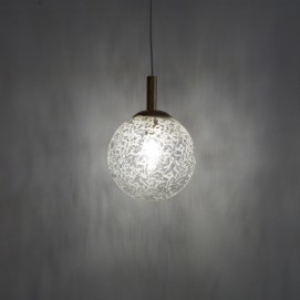 Suspension sphérique en verre des années 1970