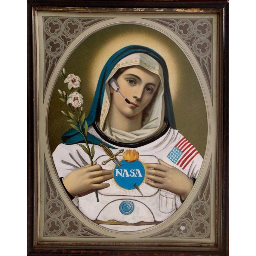 MaThiLdE LeMoNNieR - Jésus et Marie de la NASA (diptyque)