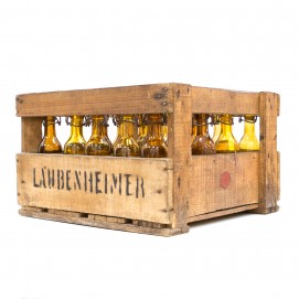 Caisse de bouteilles de bière de la brasserie Laubenheimer à Nérac