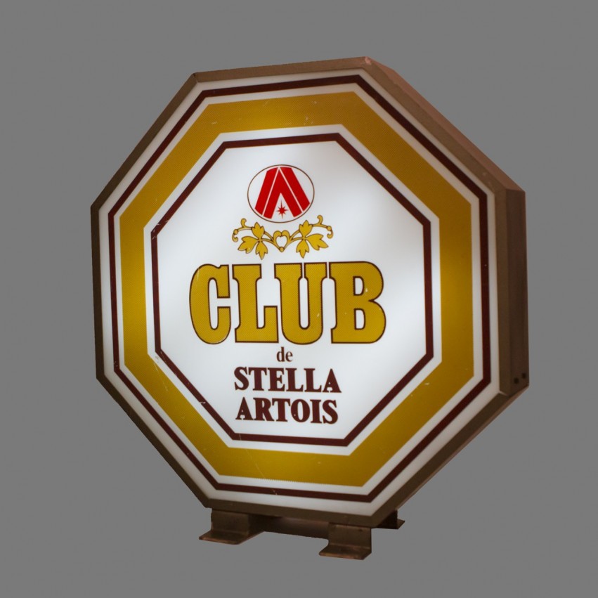 Enseigne lumineuse de bar Club Stella Artois