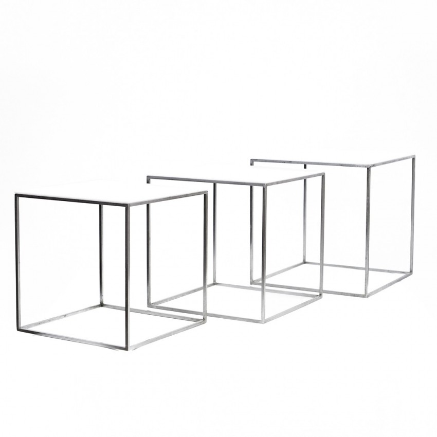 Tables gigognes PK 71 - Poul Kjaerholm pour E. Kold Christensen