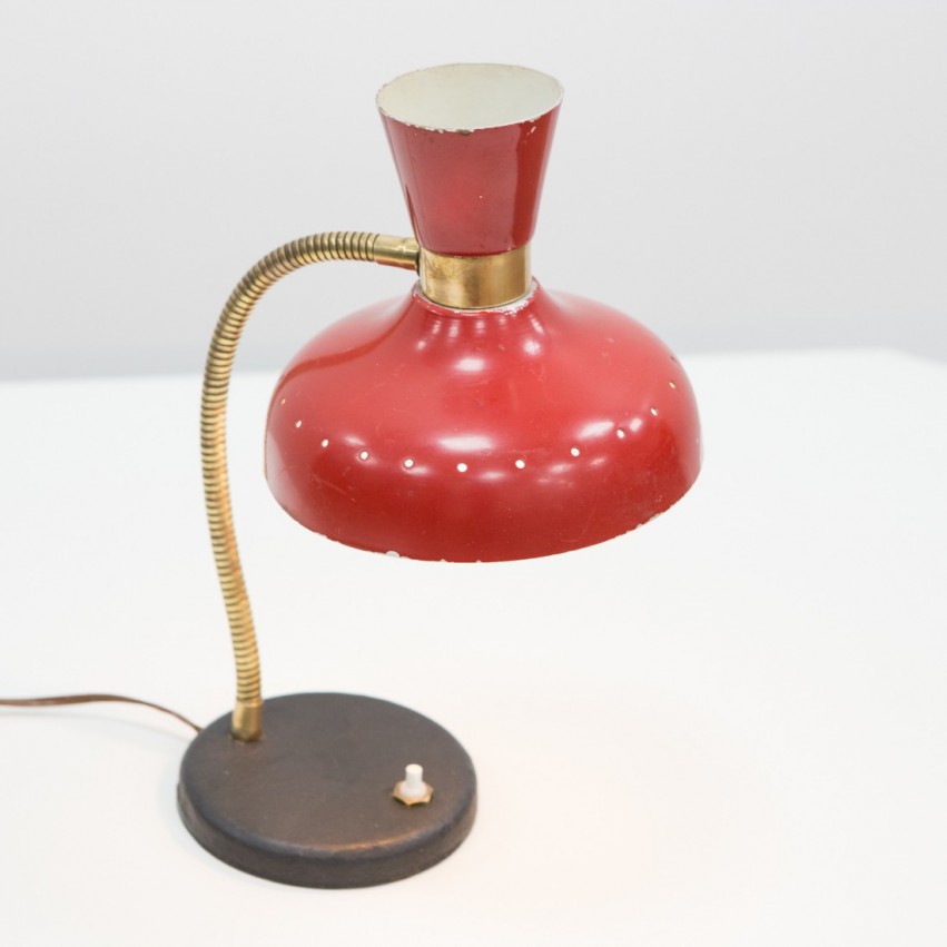 Lampe de bureau diabolo des années 1950