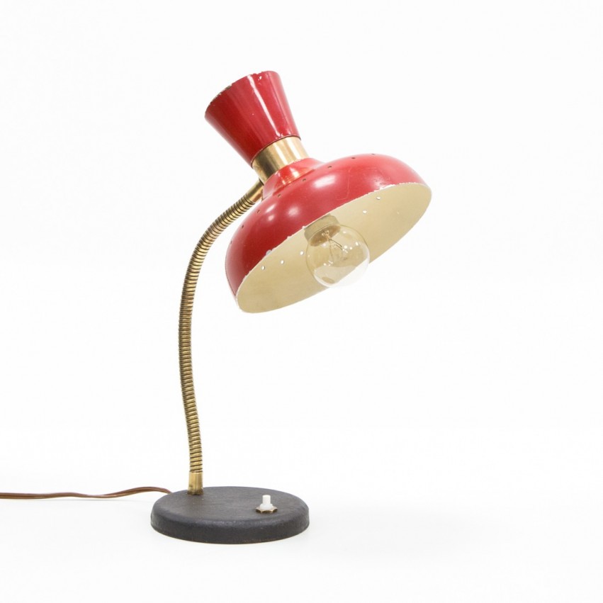 Lampe de bureau diabolo des années 1950