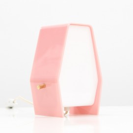 Lampe d'appoint en Plexiglas rose et blanc