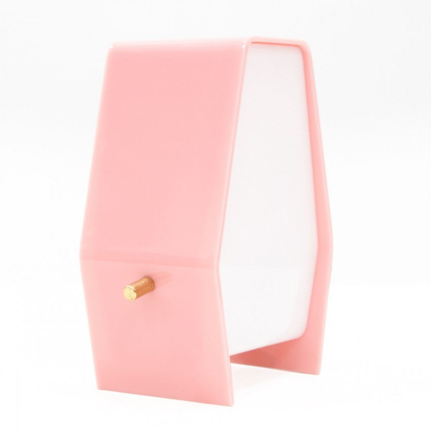 Lampe d'appoint en Plexiglas rose et blanc