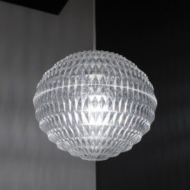 Suspension Erco en résine cristal