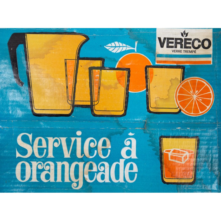 Service à orangeade des années 1970 Vereco