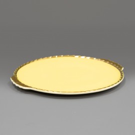 Plat rond en porcelaine de Salins