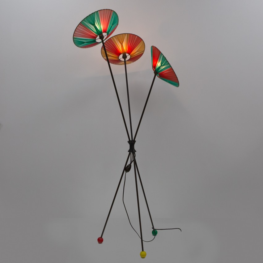 Lampadaire à trois feux des années 1950