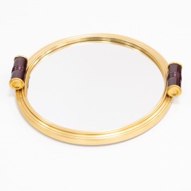 Plateau miroir Art déco
